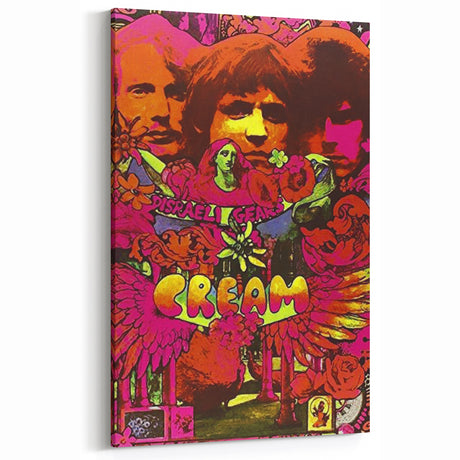Cream Retro Poster Art – Disraeli Gears Vintage Music Decor