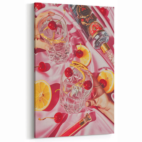 Luxury Cocktail Art - Bar Wall Art for Lounge & Glam Decor