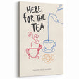 Playful Here for the Tea Art - Beverage Wall Art for Kitchens & Cafés