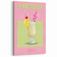 Pina Colada Cocktail Art - Beverage Wall Art for Bar Decor