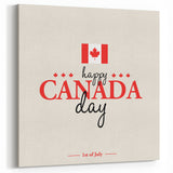 Happy Canada Day Wall Art - Canadian Flag Wall Art & Maple Leaf Wall Art