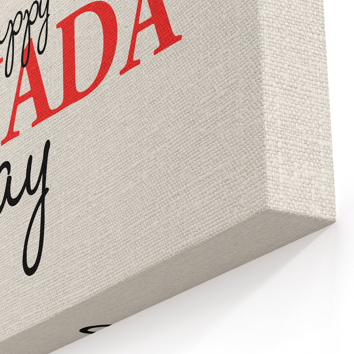 Happy Canada Day Wall Art - Canadian Flag Wall Art & Maple Leaf Wall Art