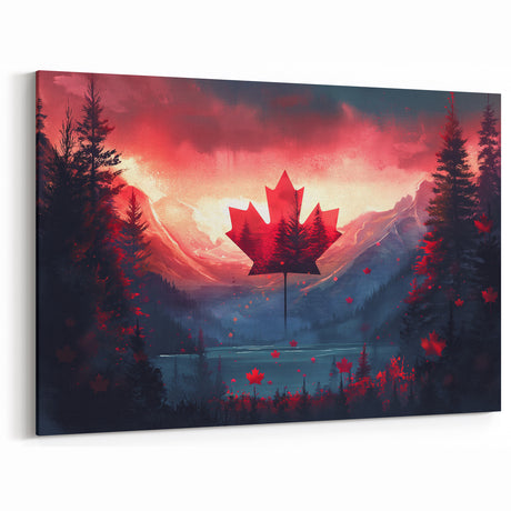 Maple Leaf Wall Art - Canadian Heritage Wall Art & Canada Day Decor