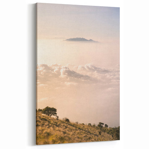 Above the Clouds - Summer Wall Art, Mountain Landscape Print
