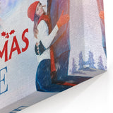 2020s Vintage Movie Poster – Christmas on Ice Retro Film Art