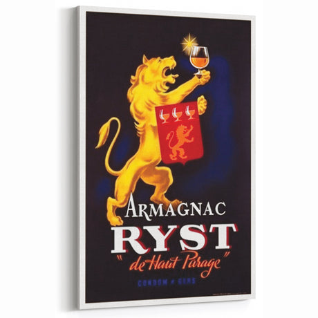 Vintage Armagnac Ryst Poster - Retro Liquor Advertising Art