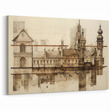 Architectural Wall Art - Historic Church Illustration