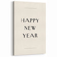 Minimalist Happy New Year Typography - New Year Wall Art Print