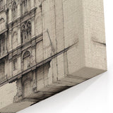 Architectural Wall Art - Historic Mansion Illustration
