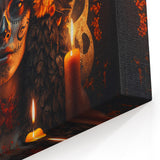 Candlelit Catrina Portrait – Día de los Muertos Wall Art