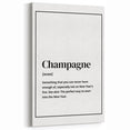 Champagne Definition Print - New Year's Eve Wall Art Decor
