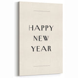 Minimalist Happy New Year - New Year's Eve Wall Art Print