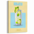 Mojito Cocktail Recipe - Bar Wall Art for Kitchen & Lounge