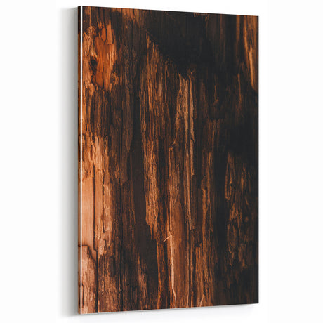 Rustic Tree Bark Fall Wall Art – Nature-Inspired Canvas Print