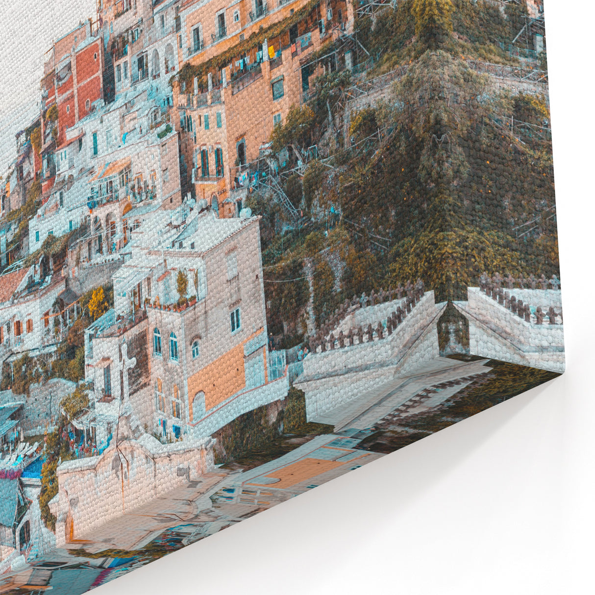 Positano Coastline - Summer Wall Art, Mediterranean Travel Print