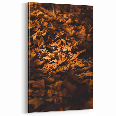 Golden Autumn Leaves – Rustic Fall Wall Art for Home Décor