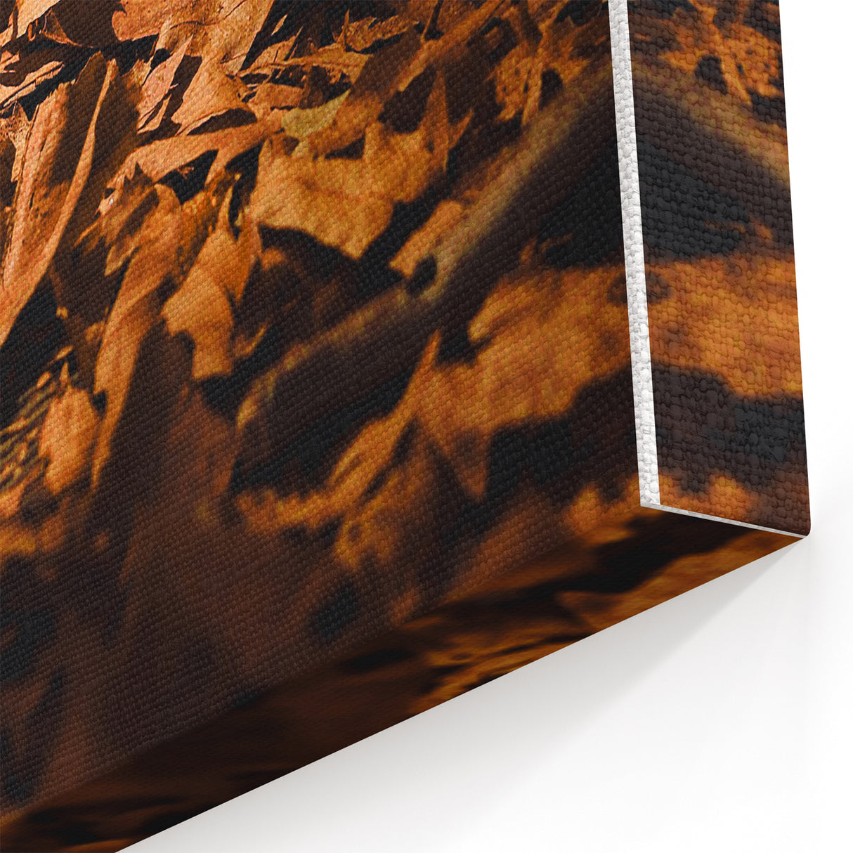Golden Autumn Leaves – Rustic Fall Wall Art for Home Décor