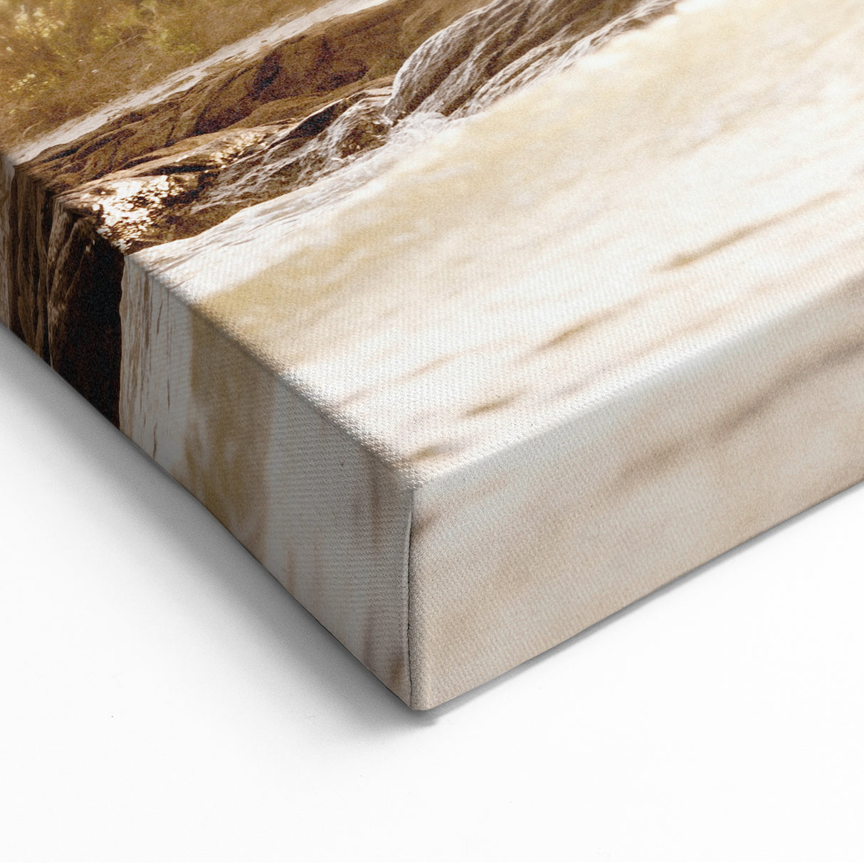 Golden Tropical Palms - Summer Wall Art, Coastal Paradise Print