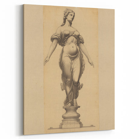 Antique Sculpture Portrait Art – Classic Retro Canvas & Prints