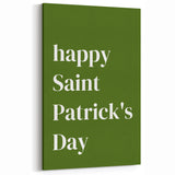 Happy St. Patrick's Day Wall Art – Irish Shamrock Decor Print
