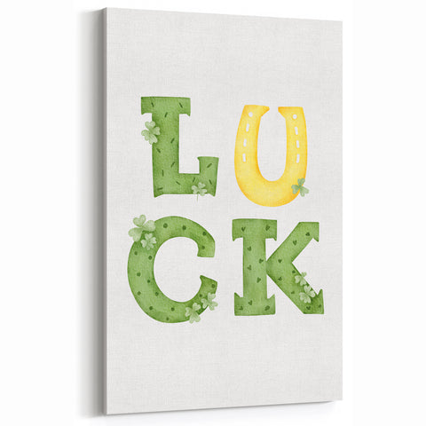 Lucky Shamrock St. Patrick’s Day Wall Art – Irish Wall Art Print