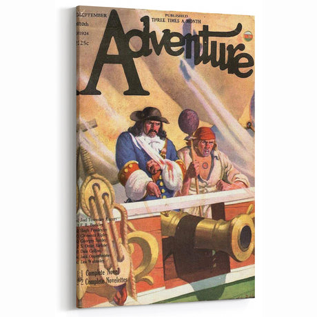 Vintage Adventure Magazine Cover Art – Classic Retro Wall Decor