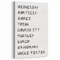 Spooky Character Names Halloween Wall Art - Halloween Wall Decor