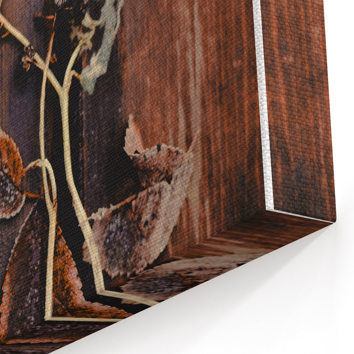 Rustic Frosted Leaves – Fall Wall Art for Cozy Autumn Charm