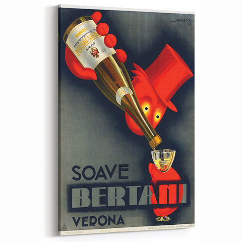 Vintage Soave Bertani Verona Advertising Poster - Retro Wall Art