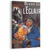 Vintage Advertising Poster: Bière de l'Eclair Retro Wall Art
