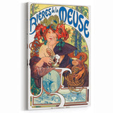 Vintage Advertising Poster: Bières de la Meuse Retro Wall Art