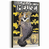 Vintage Advertising Poster: Bières de la Meuse Retro Wall Art