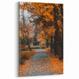 Golden Autumn Pathway - Fall Wall Art and Autumn Canvas Print