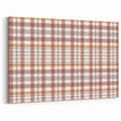 Rustic Plaid Fall Wall Art - Autumn Canvas Print for Cozy Décor