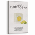 Caipiroska Minimalist Cocktail Wall Art – Bar & Beverage Decor