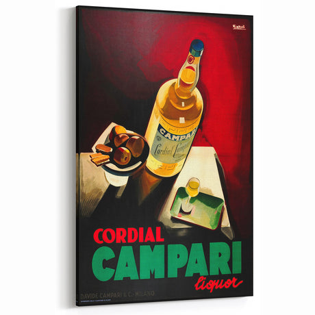 Campari Vintage Liquor Wall Art – Bar & Beverage Decor Print