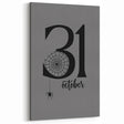 October 31st Halloween Wall Art - Spooky Minimalist Halloween Decor