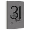 October 31st Halloween Wall Art - Spooky Minimalist Halloween Decor