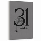 October 31st Halloween Wall Art - Spooky Minimalist Halloween Decor
