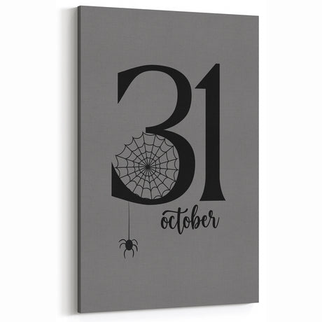 October 31st Halloween Wall Art - Spooky Minimalist Halloween Decor