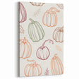 Pumpkin Pattern Halloween Wall Art - Rustic Fall Halloween Decor