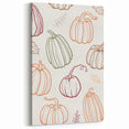 Pumpkin Pattern Halloween Wall Art - Rustic Fall Halloween Decor