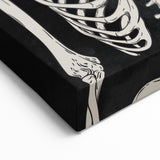 Skeleton Gesture Halloween Wall Art - Spooky Gothic Decor