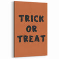 Trick or Treat Halloween Wall Art - Spooky Typography Decor