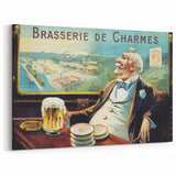 Vintage Brasserie de Charmes Poster - Classic Retro Advertising Art