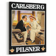 Vintage Carlsberg Pilsner Poster - Classic Beer Advertising Art