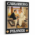Vintage Carlsberg Pilsner Poster - Classic Beer Advertising Art