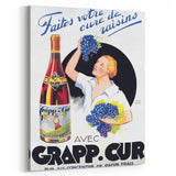 Vintage Grapp'Cur Advertising Poster - Retro Wine Wall Art