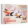 Vintage Guinness Draught Advertising Poster - Retro Toucan Wall Art
