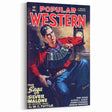 Vintage Magazine Cover Art - Retro Western Adventure Print